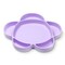 grabease Silicone Suction Plate for Baby & Toddler Self-Feeding, 6-Section Dish With Stay-Put Grip, BPA and Phthalates-Free, Dishwasher and Microwave Safe, Lavender